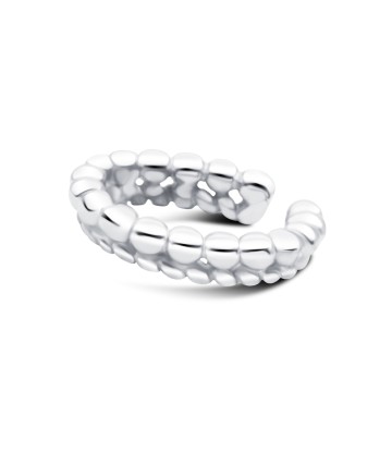 Circle Pattern Silver Ear Cuff EC-1217